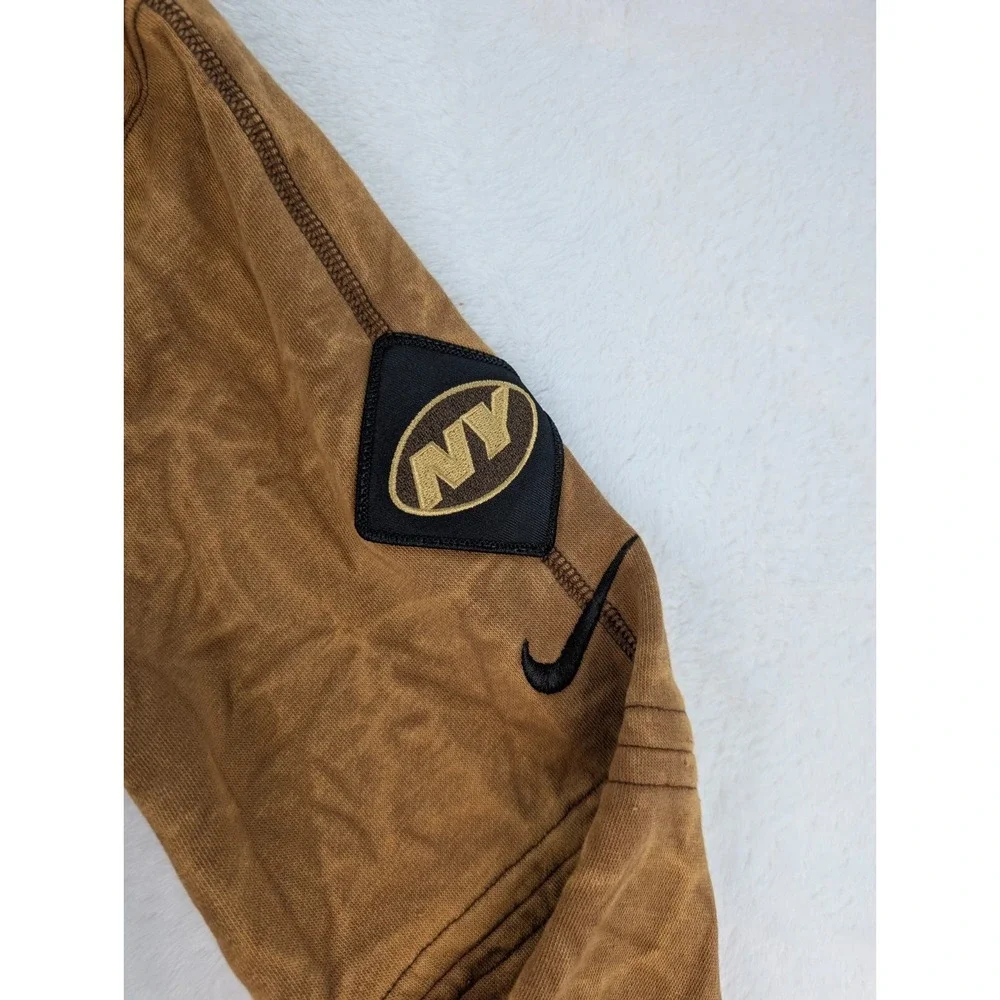 New‎ York Jets Salute to Service Nike Hoodie Youth Large Brown NFL NWT